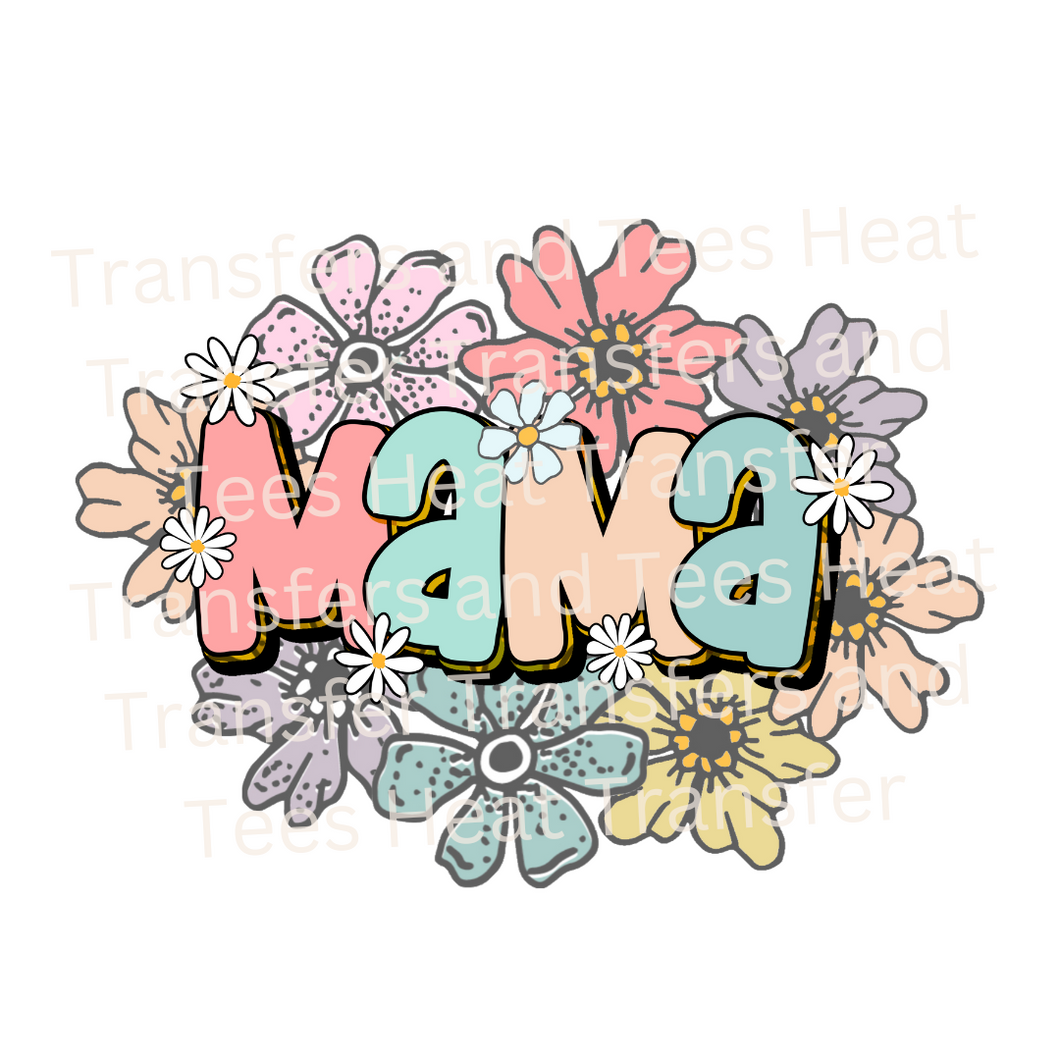 Floral Mama | Heat Transfer Print