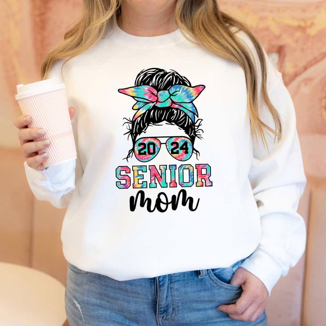 2024 Senior Mom | White Sweatshirt
