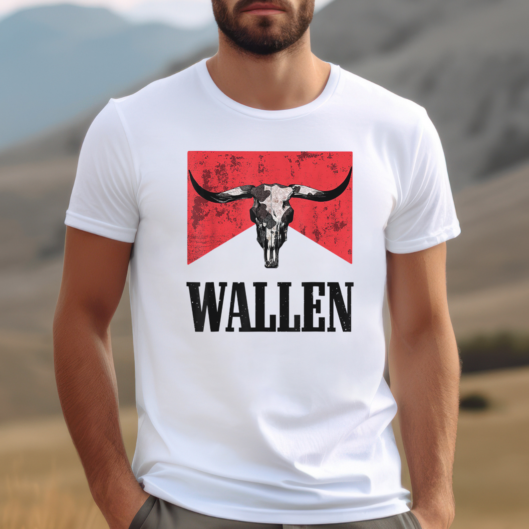 Red Wallen | White Tee