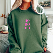 Load image into Gallery viewer, HO HO HO Santa Baby | Green Sweatshirt
