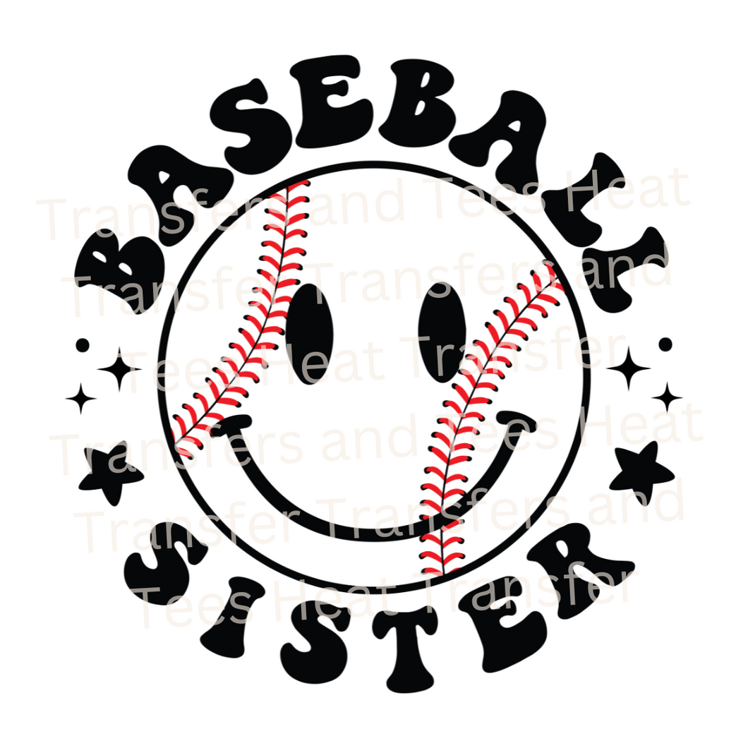 Baseball Sister | Heat Transfer Print