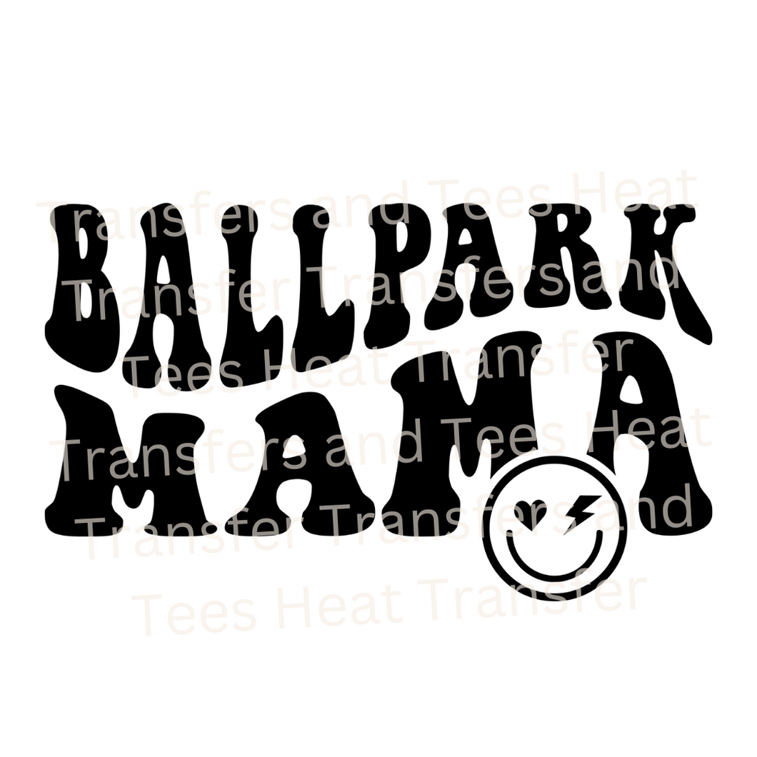 Ballpark Mama | Heat Transfer Print