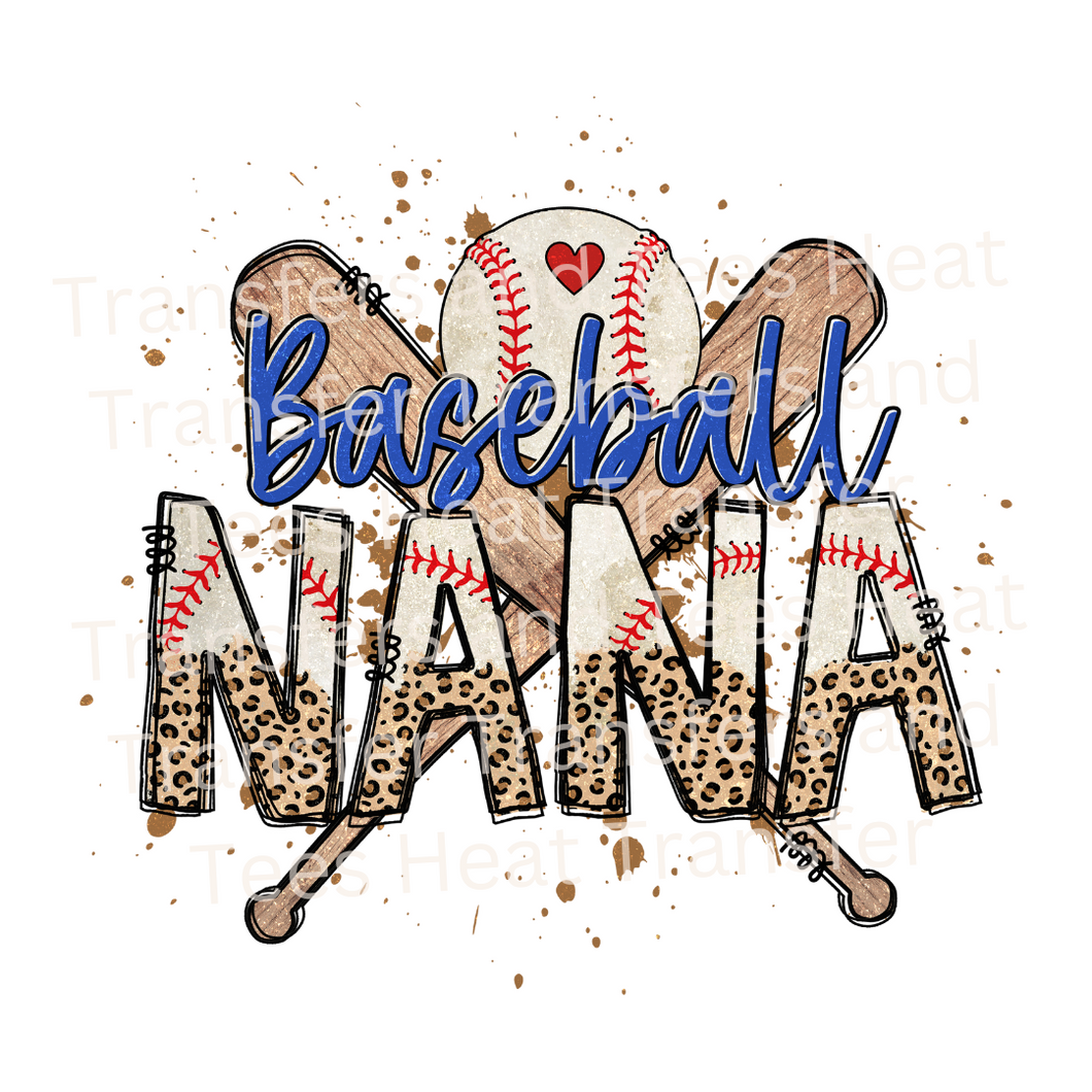 Baseball Nana | Heat Transfer Print