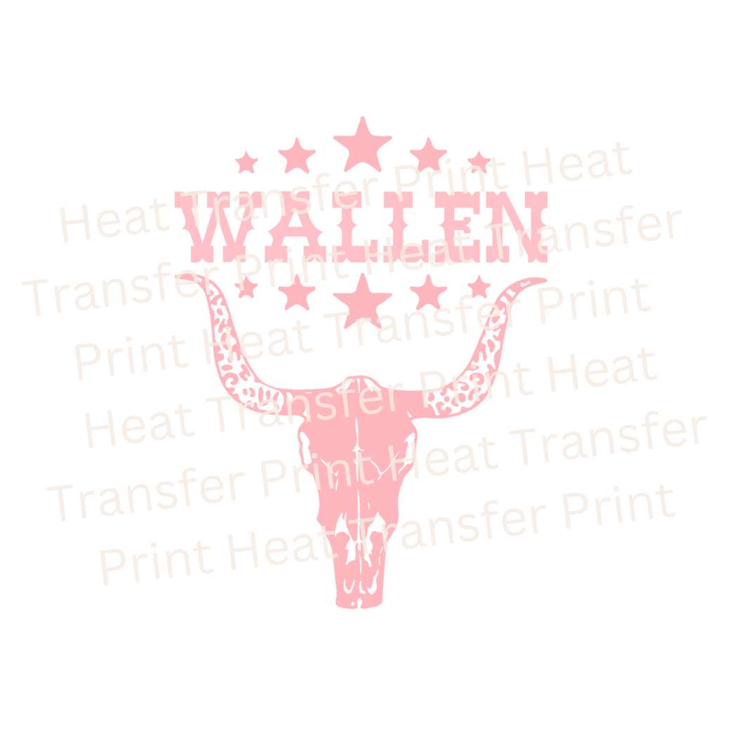 Pink Wallen POCKET SIZE | Heat Transfer Print
