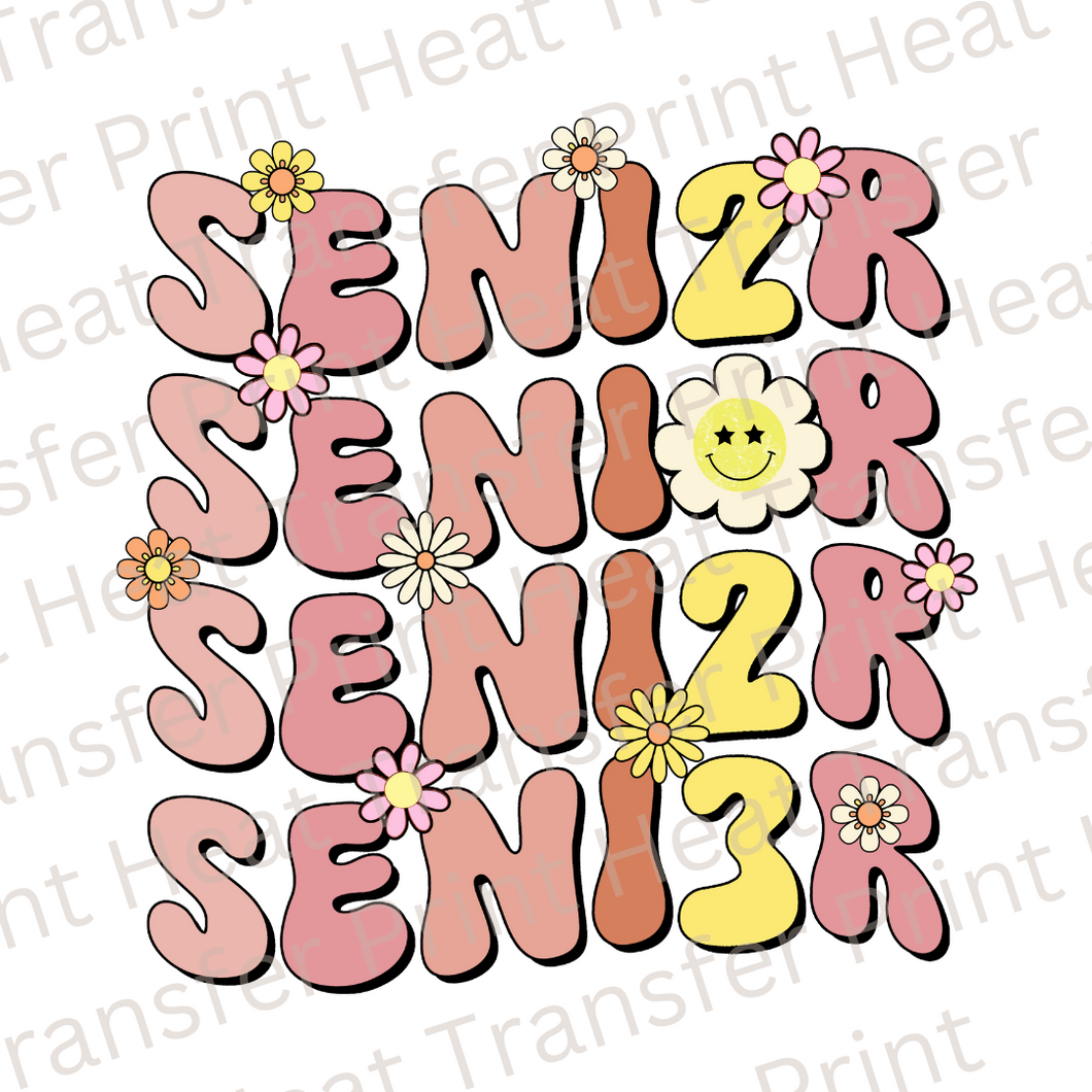 Flower Senior 2023 | Heat Transfer Print