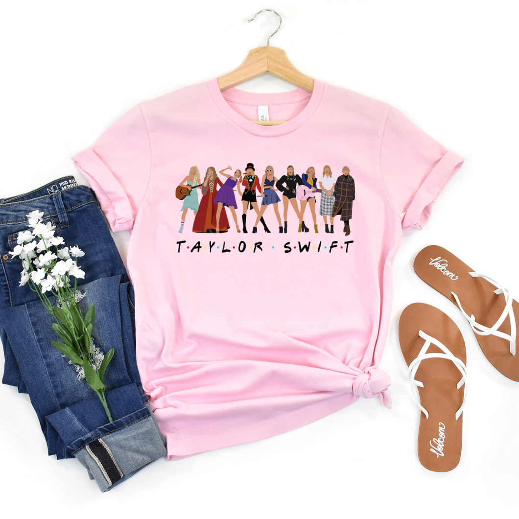 Taylor Swift Eras Light Pink Tee