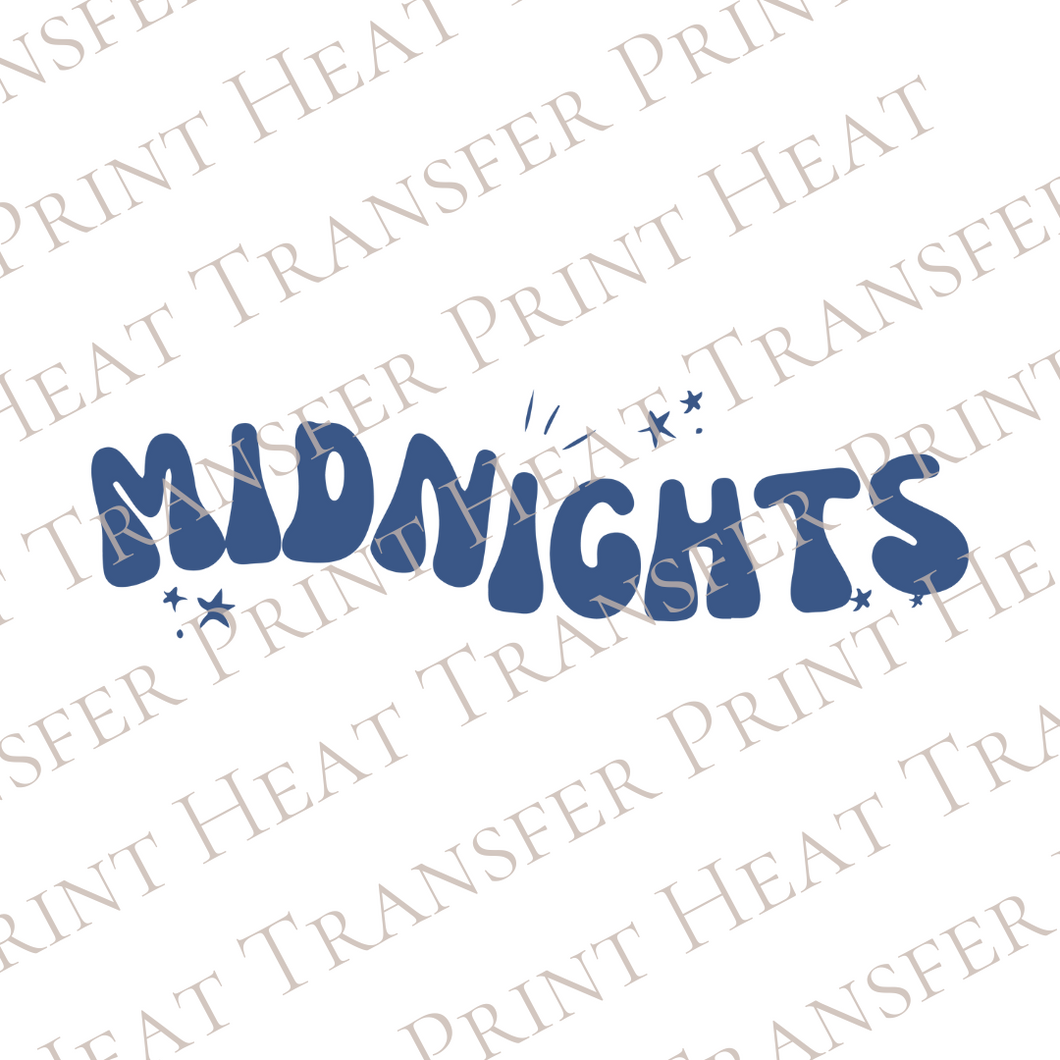 Midnights | Heat Transfer Print